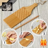 manysincerity 1 Set Bamboo Pasta Making Tools Gnocchi Board Dough Sheeter Kitchen Noodle Maker Shape