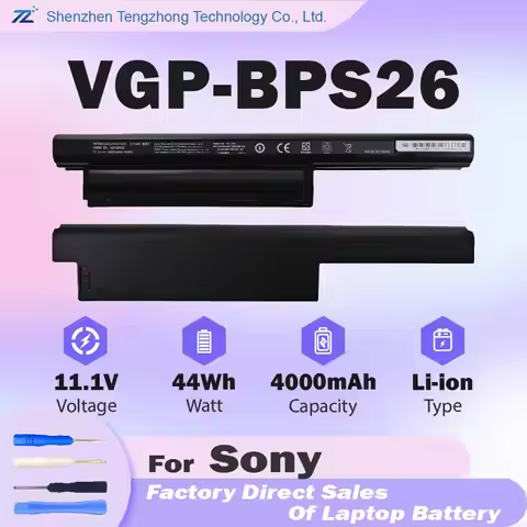 VGP-BPS26 Laptop Battery for Sony Vaio SVE15 SVE1511C5E SVE151E11M SVE151G13M SPCG-61712T PCG-61911W