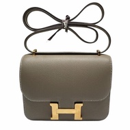 HERMES 愛馬仕 MINI CONSTANCE 大象灰 金扣