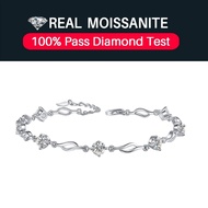 Real Moissanite Bracelet,0.5ct*7 Moissanite Bracelet for Women,925 Sterling Silve,Non Tarnish Hypoal