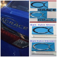 Emblem sabit honda grace city gm6 emblem grace logo sabit grace honda city gm6