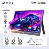 ARZOPA Portable Monitor 16.1"/17.3" FHD 1080P 60Hz/144Hz Laptop Screen Extender for PC Mac Xbox Swit