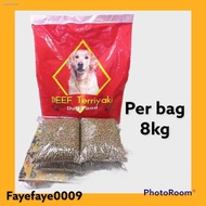 Spot goods☋♝Beef Teriyaki Dry dog food 8kg 1 bag