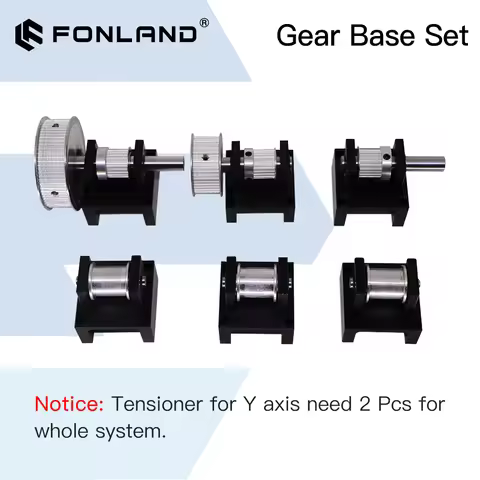 Fonland Gear Base Set Machine Mechanical Replacement for Co2 3020 4060 Laser Cutting Engraving Machi