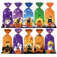 [Store Recommendation] 2024 Halloween Bag opp Flat Pocket Pumpkin Castle Bag Snack Biscuit Packaging