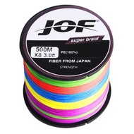 JOF X8 1000M JOF 1000เมตร 8เส้น PE สายการประมงถักซุปเปอร์แข็งแกร่ง 500เมตร PE สายถักเส้นตกปลาเกียร์ 