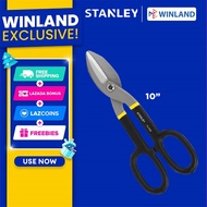 Stanley by Winland 10inch Tin Snip Rubber Handle Scissors Tool Gunting ng Yero 14-556