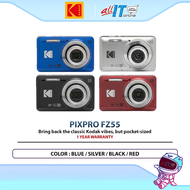 KODAK PIXPRO FZ55 Compact Digital Camera with 16MP Sensor 5X Optical Zoom 1080p Video & Rechargeable
