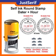 Shiny Self Inking Stamp (With Date & Time) R542D-T24 (24hours) R542D-T12 (12hours)