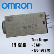 OMRON BRAND H3Y-4 TIMER 100-120 VAC 3Min