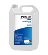 เจลล้างมือแอลกอฮอล์โพลคคลีน สูตรเม็ดบีช _ PoliClean Hand sanitizing gel 5000 ml.