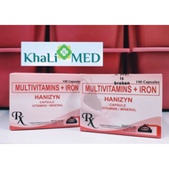 HANIZYN Multivitamins+Iron (Vitamins + Mineral) 100 Capsules