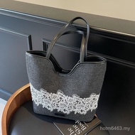 2024 New Style Tote Large Order Niche Canvas Shoulder Capacity Female Commuter Design Bag Fashion Ba