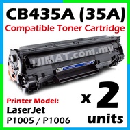 2x Compatible Toner CB435A HP35A 35A CB 435A CB435 HP435 HP P1005 P1006 P 1005 1006 Laser Printer To