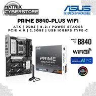 ASUS PRIME B840-PLUS WIFI-CSM AMD B840 ATX Motherboard - AM5 Socket for  Ryzen 9000 Processors, DDR5