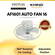 Khind AF1601 Auto Fan 16" 360 Degree Rotation Ceiling Fan Kipas Siling Auto 自动风扇