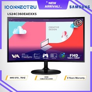 Samsung 24" LS24C360EAEXXS 75HZ 4MS FHD FreeSync Eye Care Essential Curved Monitor