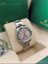 ROLEX 勞力士 28mm 276200-0004 腕錶搭配粉紅色錶面