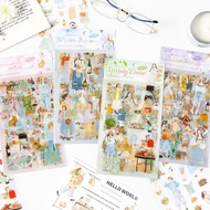 Yue Zhen Timeless Journal Stickers Journal Materials Sticker Character Cutting Film Sticker pet Jour