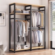 Wardrobe Rental House Simple Coat Rack Bedroom Open Curtain Storage Multi-Layer Independent Standing