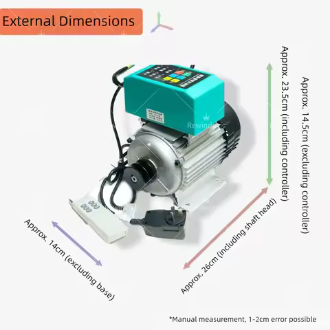 2000W AC Motor 220v 50Hz Reduction Motor Shaft 14mm With Speed Controller 300rpm-3500rpm For Househo