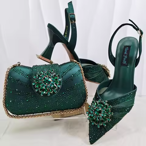 Attractive Itlian Design Women Heels Shoes and bag Perfect Combination Of DURABLE Outsole Shoes And 