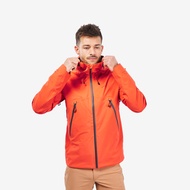 QUECHUA Men’s waterproof mountain hiking jacket, MH500 - Orange