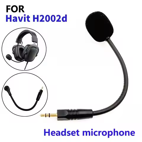 Replacement 3.5mm Microphone For Havit H2002d Gaming Headset Mic E-sports Games Replacement Micropho