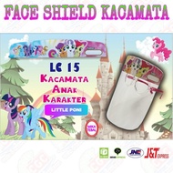 Face Shield Kacamata Orbit Little Poni Karakter Anak SNI