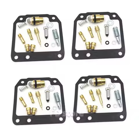 4x Carburetor Repair Kits with Gasket Air Screw for Yamaha XJ400 XJ400D 1981 Carb Rebuild Parts