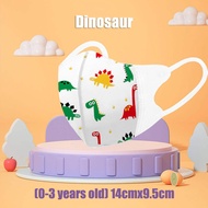 [For kids]50Pcs Kids Mask 3D Kn95 3ply Cartoon Mask 0-12 Years Duckbill Mask For Kids Disposable Whi