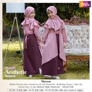 GAMIS ANAK NIBRAS MAROON BLUE NIBRAS 2023 TERBARU