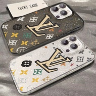 LV English Letter Pattern Phone Case Compatible for IPhone 11 13 12 15 14 16 Pro Max 8 7Plus X Fashi
