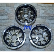 ✇♘BAJAJ RE/ TVS king ALLOY MAGS WHEEL (3pcs) size 4.00×8 W/STUD NUT'S