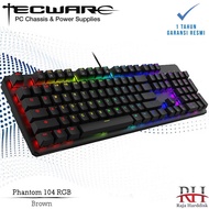 Tecware Gaming Keyboard Phantom 87 RGB Outemu Brown Switches