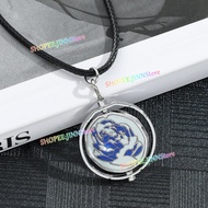 - JINN - League of Legends Peripherals Necklace Arcane Jinx Blue Rose Pendant Necklace JINX POW-POW 