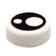 COOLPON | This Is Lego®LEGO®Genuine Parts White Round 1x1 Eyes 98138pb367