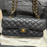 Chanel cf23黑金荔枝牛皮（台灣購證2023年）