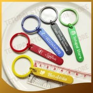 【LASER MARKING】Keychain Custom Name / Keychain Tulis Nama / Keychain Nama / Keychain Kereta Motor / 