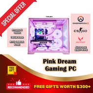 [SG] Pink Dream Gaming PC | Ryzen 5 | RTX1660S Pink | 16GB Ram Pink | Paranomic Pink Casing