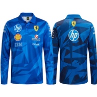 New F1 Racing Men Women Racing Jersey T-Shirt Jersey+Autumn Fleet+Long Sleeve F1 Ferrari