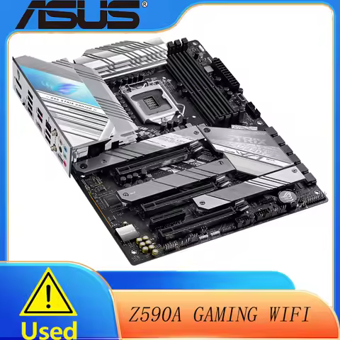 ASUS ROG Strix Z590-A Gaming WiFi 6 LGA 1200 (Intel 11th/10th Gen) ATX White Scheme Gaming Motherboa