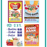 🔥 2'X3' FOOD BANK BUNTING🔥 FOOD BANK POSTER 🔥 FOOD BANK POSTER 🔥