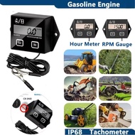 0-20000RPM Digital Tach Hour Meter Metal Clip Motorcycle Tachometer Gas Engine RPM Speed Display Wor