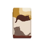 JURHOMIE Aesthetic Kitty ic Case Cute Cat Anti-fall Folio Shell Premium Colorful Protective Cover fo