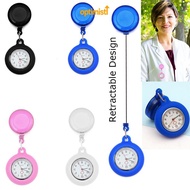 OPTIM Pocket Watch Silicone Clip-on Brooch Pin Fob Watch