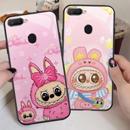 G-29 Labubu HD Glass Casing for OPPO F9 Pro F5 A11K A3S F7 A5S A7 A12 A12E A12S Case