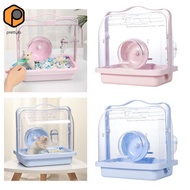[prettyia] Hamster Cage Carrying Case Hamster Mice Cage Hamster Cage Travel Carrier for Hedgehog Sug