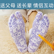 Foot Acupuncture Massage Socks Illustrated Socks Foot Foot Pedicure Socks Foot with Acupuncture Acup