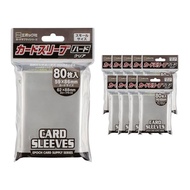 Epoch Card Sleeve Hard Clear Small Size 80 Cards, Set of 10